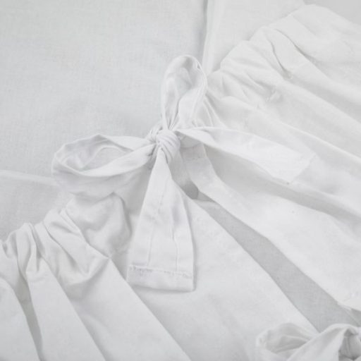 PETITE&MARS Megkötős pólya Nurse tömör kókusz betéttel White 75x75 cm