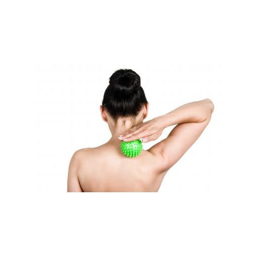 QMED Tüskés masszázslabda 8cm (sárga)