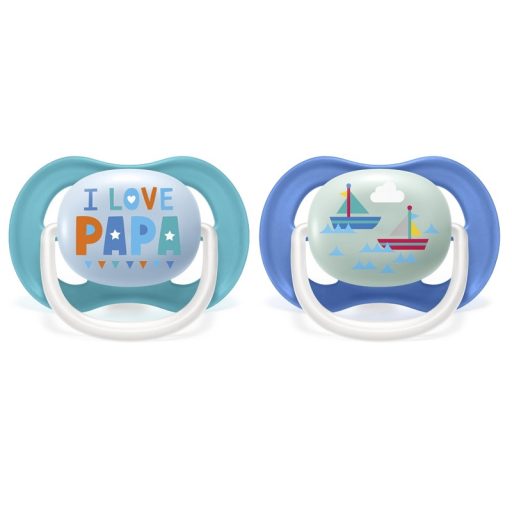 Philips AVENT SCF080/03 Ultra air játszócumi Text 6-18 hó fiús 2 db