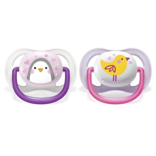 Philips AVENT SCF080/06 Ultra air játszócumi állatos 0-6 hó lányos 2 db
