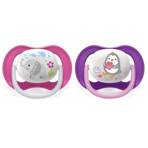 Philips AVENT SCF080/08 Ultra air játszócumi állatos 6-18 hó lányos 2 db