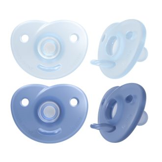   Avent SCF099/21 Soothie szilikon játszócumi 0-6 hó  fiús - 2 db