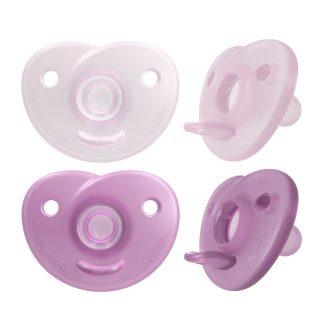   Avent SCF099/22 Soothie szilikon játszócumi 0-6 hó  Lány - 2 db
