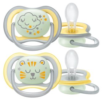   Philips AVENT SCF376/01 Ultra air játszócumi éjszakai 18hó+ 2 db