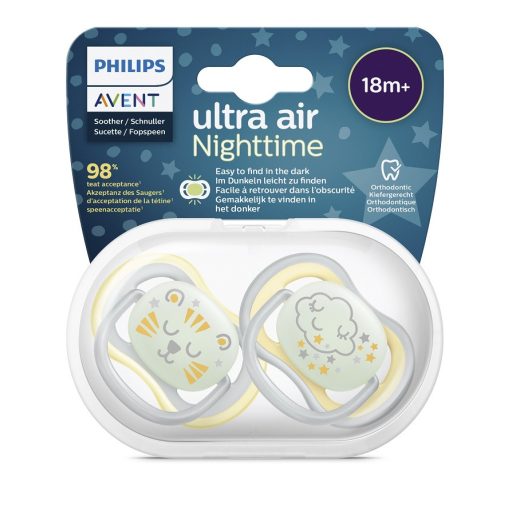 Philips AVENT SCF376/01 Ultra air játszócumi éjszakai 18hó+ 2 db