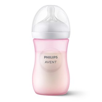   Philips AVENT Natural Response cumisüveg 260 ml, 1 hónapos kortól, rózsaszín