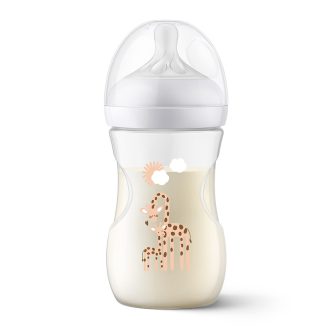   Philips AVENT Natural Response cumisüveg 260 ml, 1 hónapos kortól, zsiráf