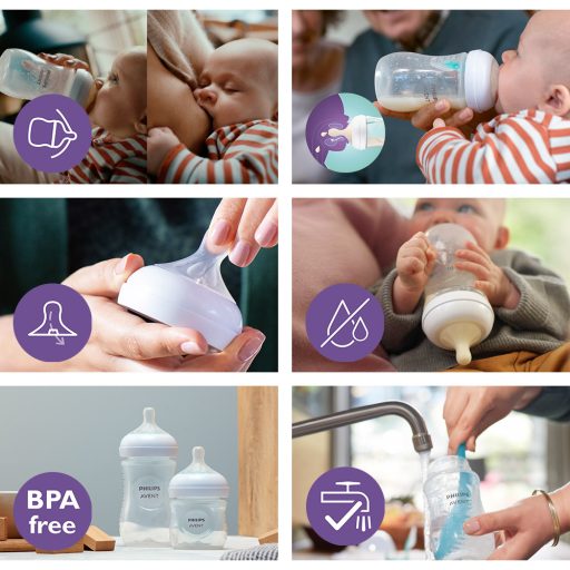 Philips AVENT Natural Response cumisüveg AirFree szeleppel 125 ml, 0m+
