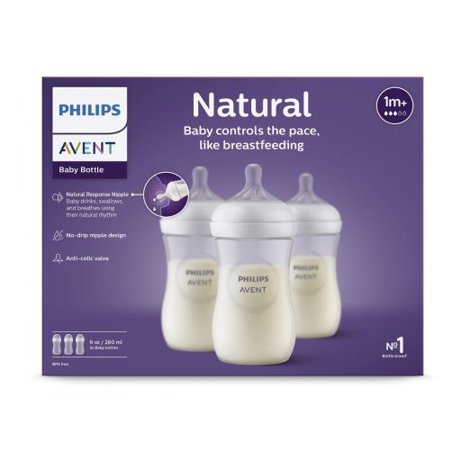 Philips AVENT SCY903/03 Natural Response cumisüveg 260 ml, 1hó+ 3db