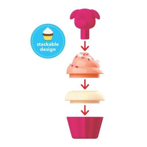 SKIP HOP Zoo halmozható Cupcakes változó színekkel 3é+