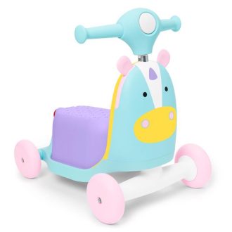   SKIP HOP Zoo ugráló 3 az 1-ben Ride-On Egyszarvú 12h+ 20 kg-ig