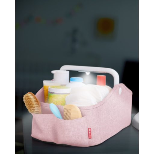SKIP HOP Világítással ellátott higiéniai szükségletek szervezője Pink