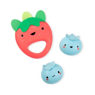   SKIP HOP Chrastítko Farmstand Berry Cute Band szett 3 db, 3m+