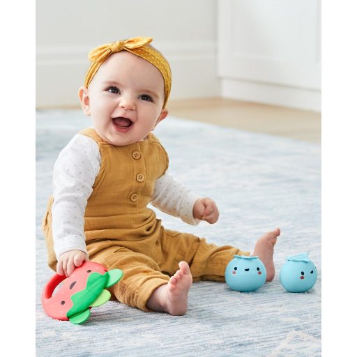 SKIP HOP Chrastítko Farmstand Berry Cute Band szett 3 db, 3m+