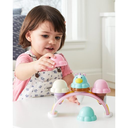 SKIP HOP Zoo Jégkrémes halmozható készlet változó színekkel Sweet Scoops 2év+