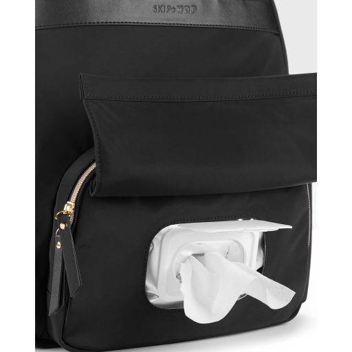 SKIP HOP Táska pelenkázó/hátizsák Envi-Luxe Black