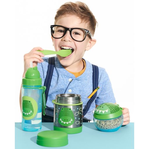 SKIP HOP Zoo Ételtermosz kanál/villával Krokodil 325 ml, 3év+
