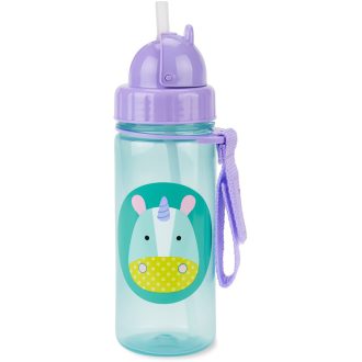   SKIP HOP Zoo Szívószálas pohár PP PVC és BPA mentes Egyszarvú 12m+