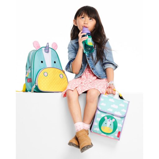 SKIP HOP Zoo Szívószálas pohár PP PVC és BPA mentes Egyszarvú 12m+