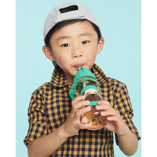 SKIP HOP Zoo Pohár szívószállal PP PVC és BPA mentes Mopsz 12h+