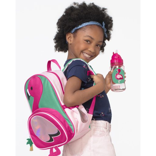 SKIP HOP Zoo Szívószálas pohár PP PVC és BPA mentes Flamingó 12m+