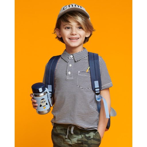 SKIP HOP Spark Style Rozsdamentes acél szívószálas vízüveg Rakéta 12m+