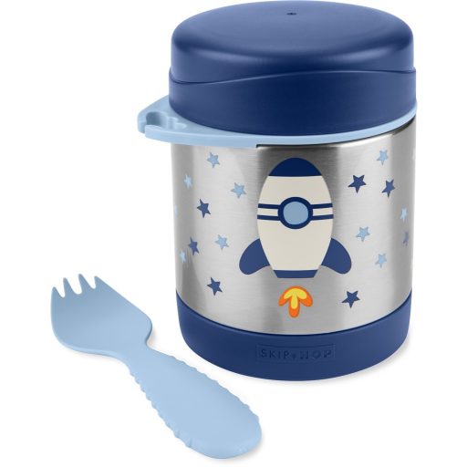 SKIP HOP Spark Style Ételtermosz kanál/villával Rakéta 325 ml, 3év+