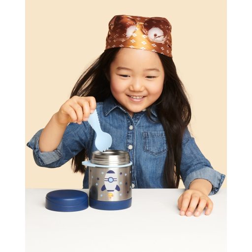 SKIP HOP Spark Style Ételtermosz kanál/villával Rakéta 325 ml, 3év+