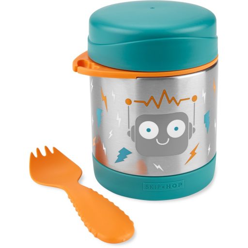SKIP HOP Spark Style Ételtermosz kanál/villával Robot 325 ml, 3év+