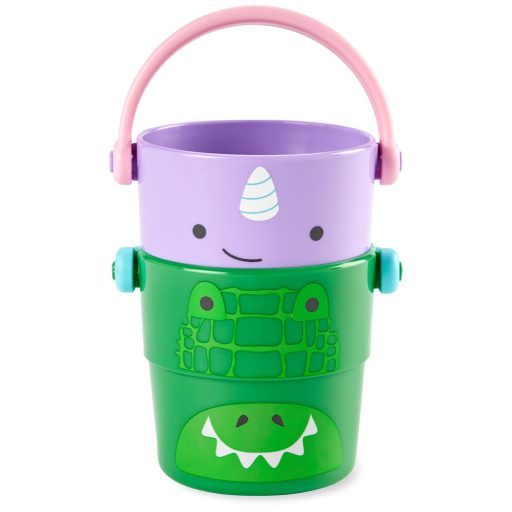 SKIP HOP Zoo vízi játék vödrök Stack&Pour 5db 9h+
