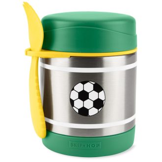   SKIP HOP Spark Style Ételtermosz kanállal/villával Foci 325 ml, 3év+