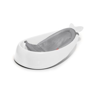   SKIP HOP  3 fázisú babafürdető fürdőkád ergonomikus betéttel, fehér