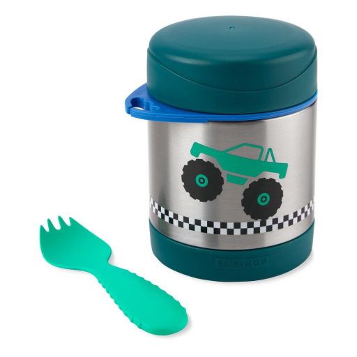 SKIP HOP Spark Style Termoska na jedlo s lyžičkou/vidličkou Monster Truck 325 ml, 3r+