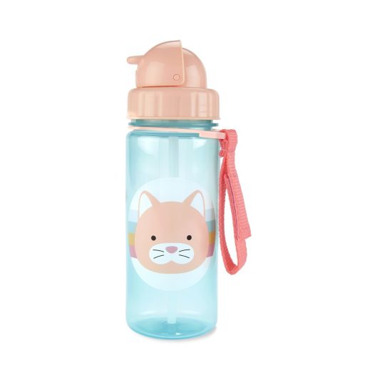 SKIP HOP Zoo Bögre szívószállal PP PVC és BPA mentes Macska 12hó+