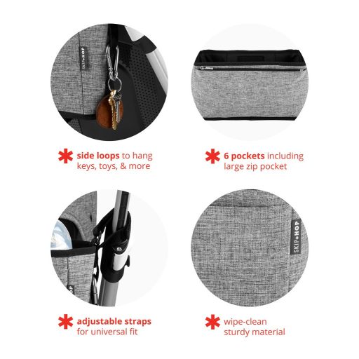 SKIP HOP Babakocsi szervező Grab&Go Ultra szürke melange