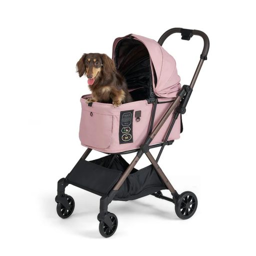 FIKAGO Babakocsi macskáknak / kutyáknak FTG2 Mist Pink