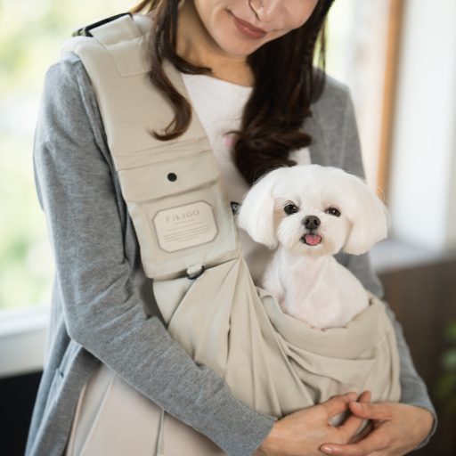FIKAGO Kutyahordozó SLING Soft Pebble