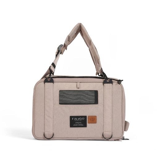 FIKAGO Utazó hordozó kutyáknak és macskáknak Truffle Plus Sandy Beige