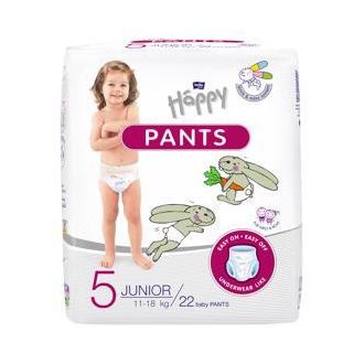   BELLA HAPPY Pants Pelenkanadrág egyszer használatos 5 Junior (11-18 kg) 22 db