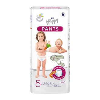   BELLA HAPPY Pants Pelenkanadrág egyszer használatos 5 Junior (11-18 kg) 40 db