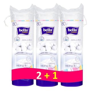BELLA Sminklemosó korongok kerek (3x80 db)