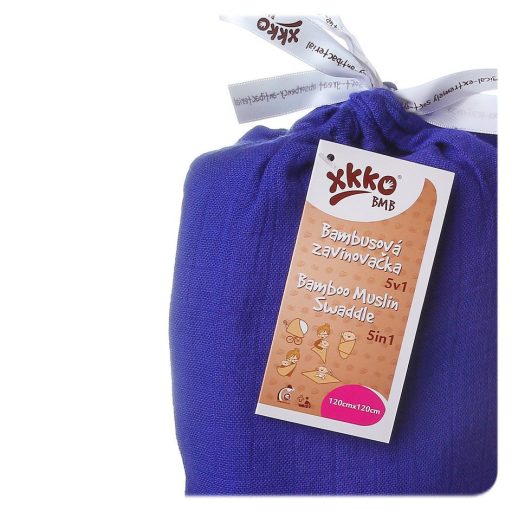 KIKKO Bambusz Pólya Colours 120x120 (1 db) – óceánkék