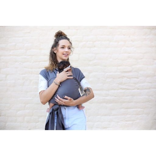 BOBA Babahordozó/kendő Wrap Organic - Dark Gray