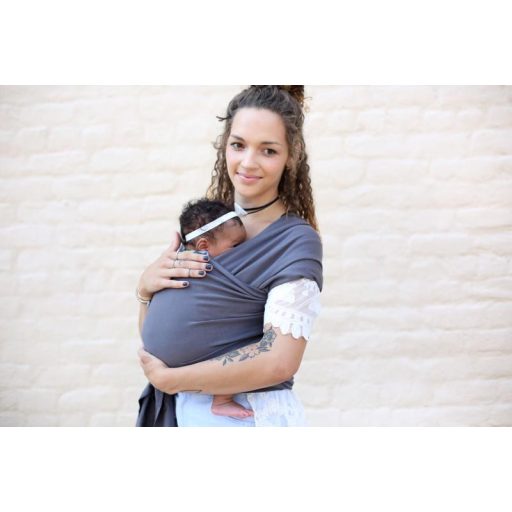 BOBA Babahordozó/kendő Wrap Organic - Dark Gray