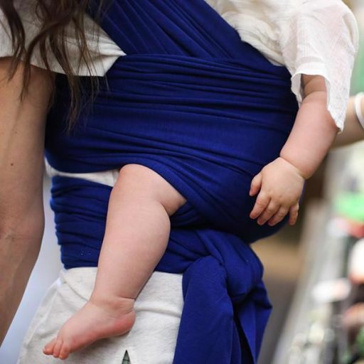 BOBA Babahordozó /kendő Wrap Bamboo Dark Blue