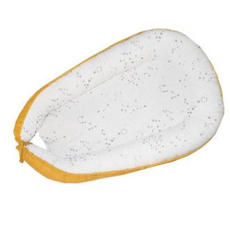 EKO Babafészek pamut Mustard Yellow