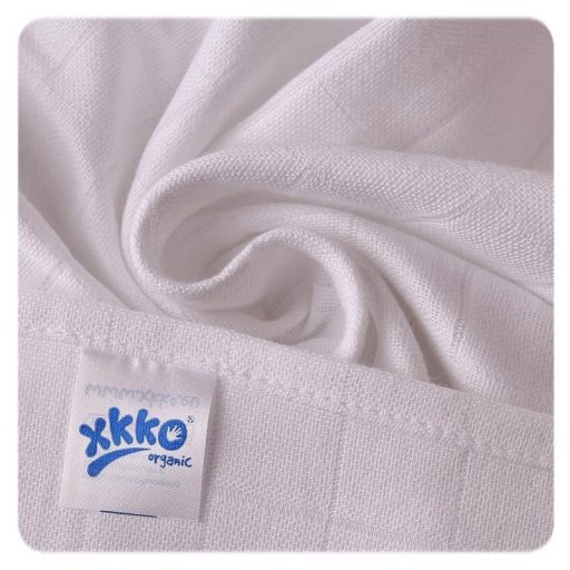 KIKKO Pelenkák gyermek BIOpamutból Régi idők 70x70 cm, fehér 5 db