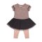 DIRKJE 2 részes ruhaszett 80 Smokey Pink+Smokey Grey