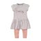 DIRKJE 2 részes szett 68 Grey Melange+Dusty Pink