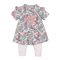 DIRKJE 2 részes ruhaszett 74 White+Tropical Multicolor